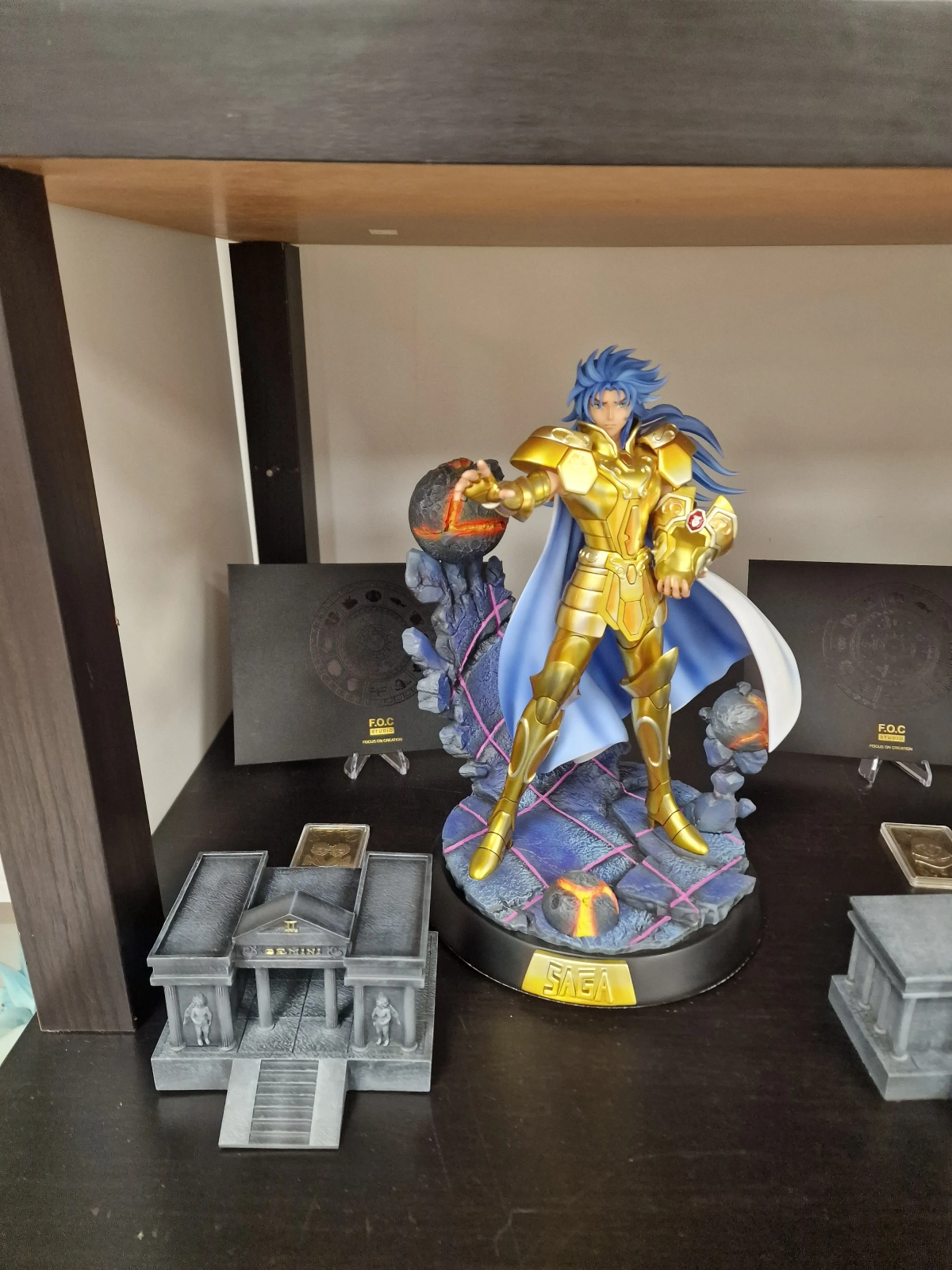FOC Studio Saga des Gémeaux EX – Saint Seiya – Statue Résine 1/6 – Édition Limitée Numérotée – Kanon Inclus - Image 1